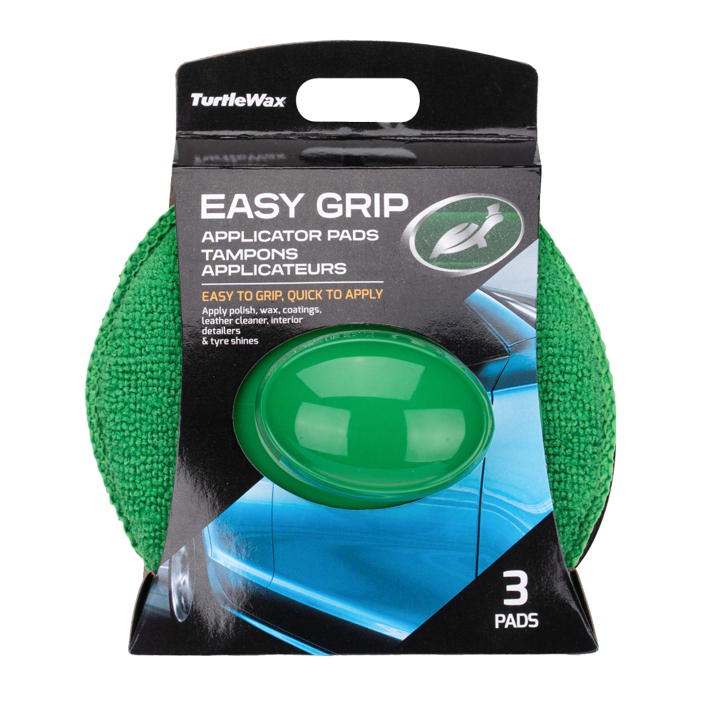 Turtle Wax Easy Grip Applicator Pads - Sada 3 aplikátorov s rúčkou